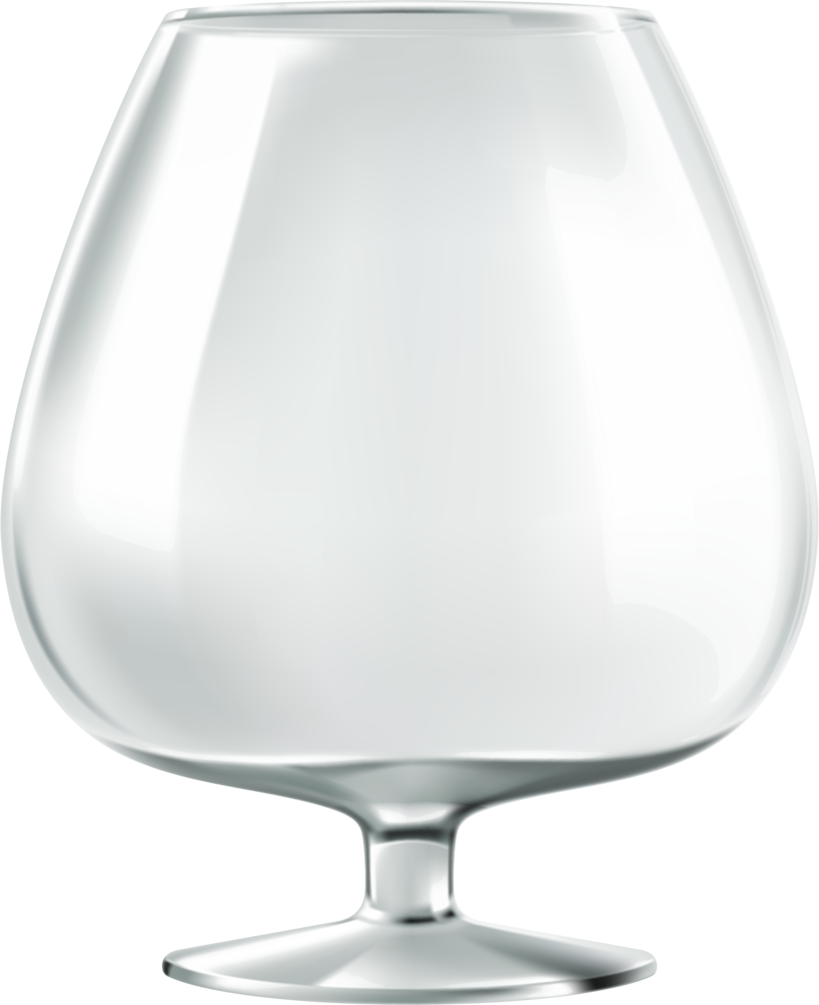 Empty Brandy Glass Png Clipart - Empty Glass Png Transparent (2867x3500), Png Download