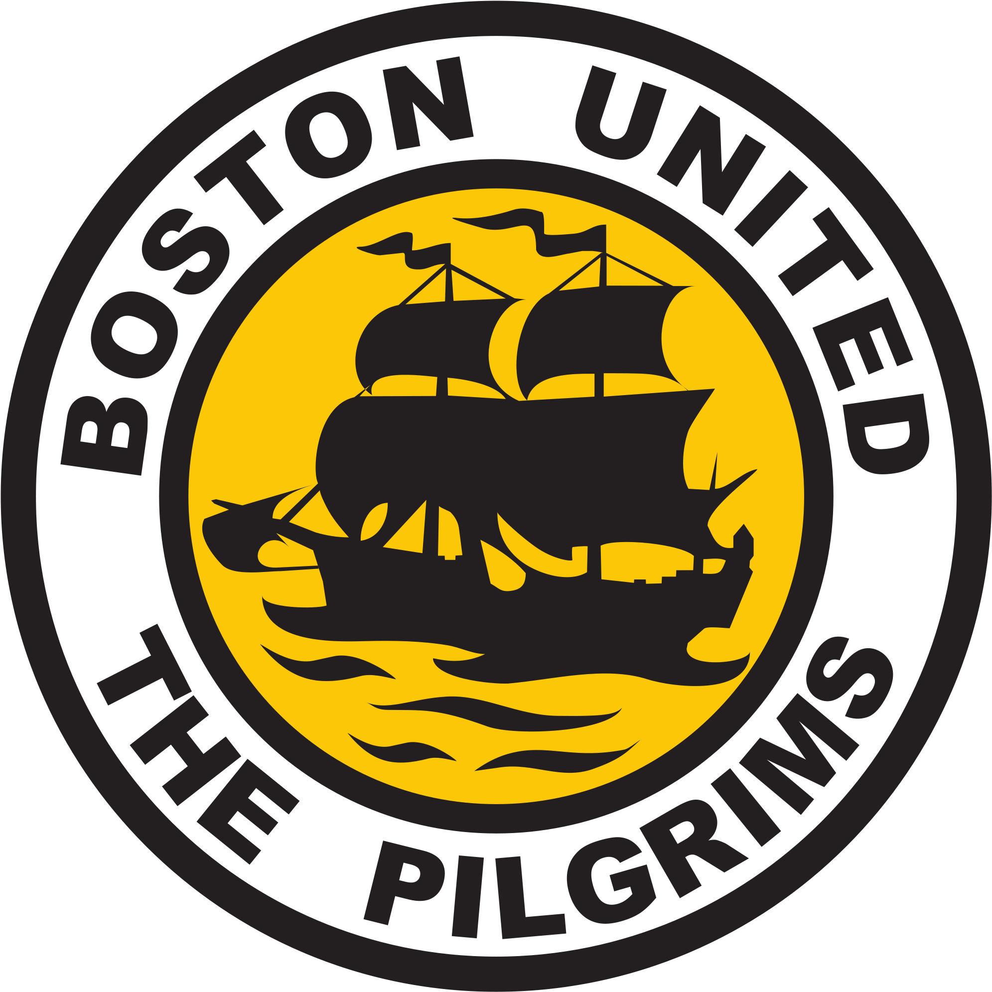 Boston United Logo (2000x2000), Png Download