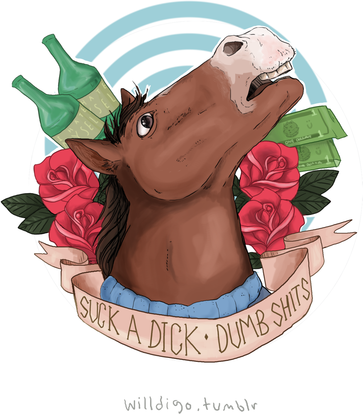 Bojack Horseman - Bojack T Shirt (1280x1625), Png Download