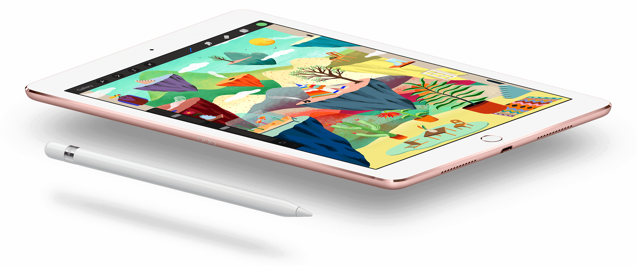 Apple Ipad Pro 9-7 - Ipad Pro (2048x855), Png Download