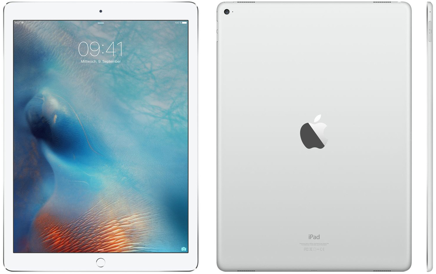 Apple Ipad Pro 12.9 Silver (1600x1200), Png Download
