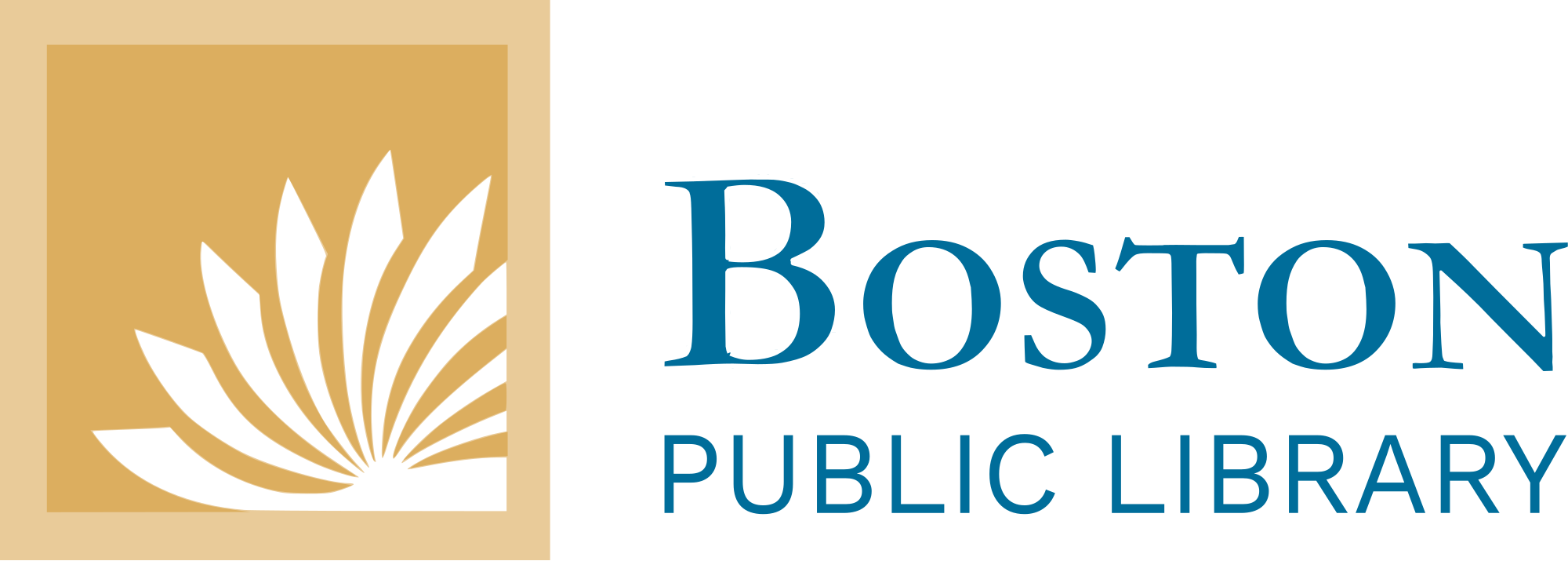 Open - Boston Public Library Logo (2000x715), Png Download