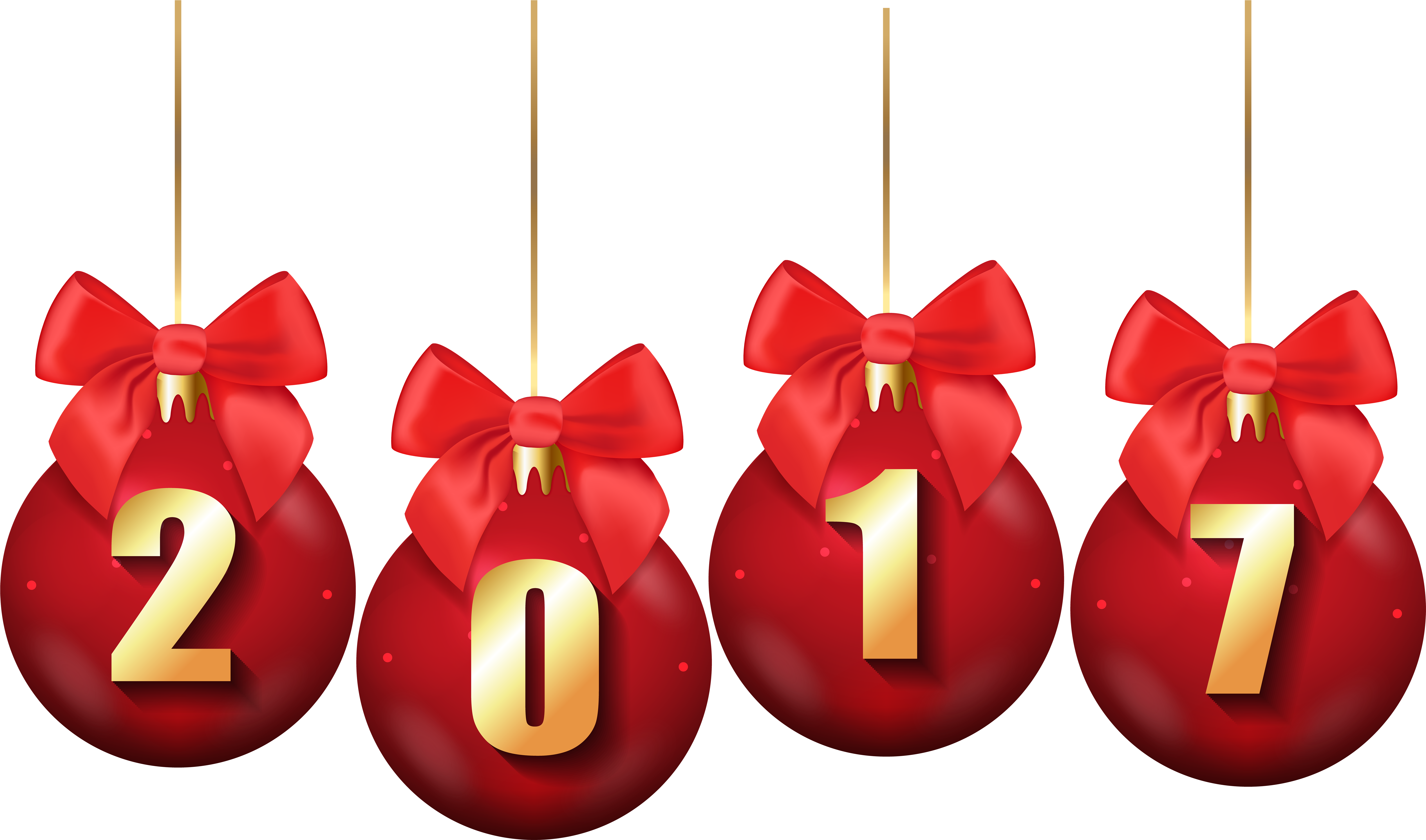 Christmas Balls Png Image Icons And Backgrounds Widescreen - Boule De Noel 2017 (8000x4728), Png Download