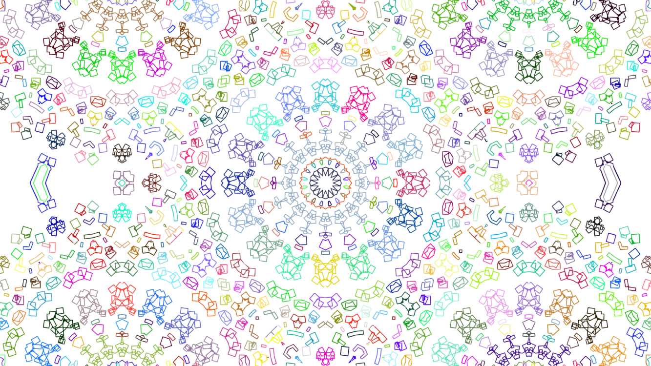 Abstract Art Textile Kaleidoscope Floral Design - Clip Art (1333x750), Png Download