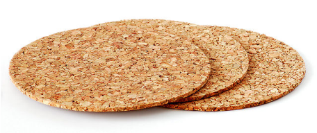 Round Cork Coasters / - Cork Coaster (456x268), Png Download