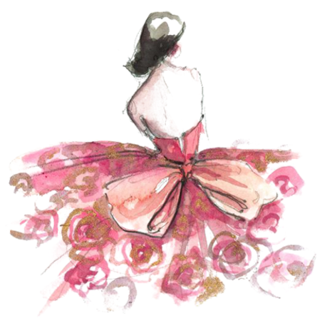 Dessin Danseuse Et Fleur (480x480), Png Download