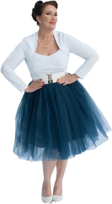 Adult Pinup Tutu Skirt - Skirt (500x750), Png Download