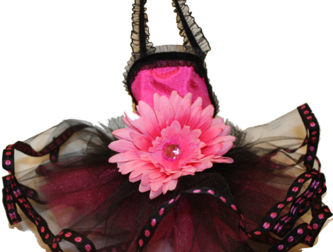 Pink And Black Dog Tutu - Dog (480x364), Png Download