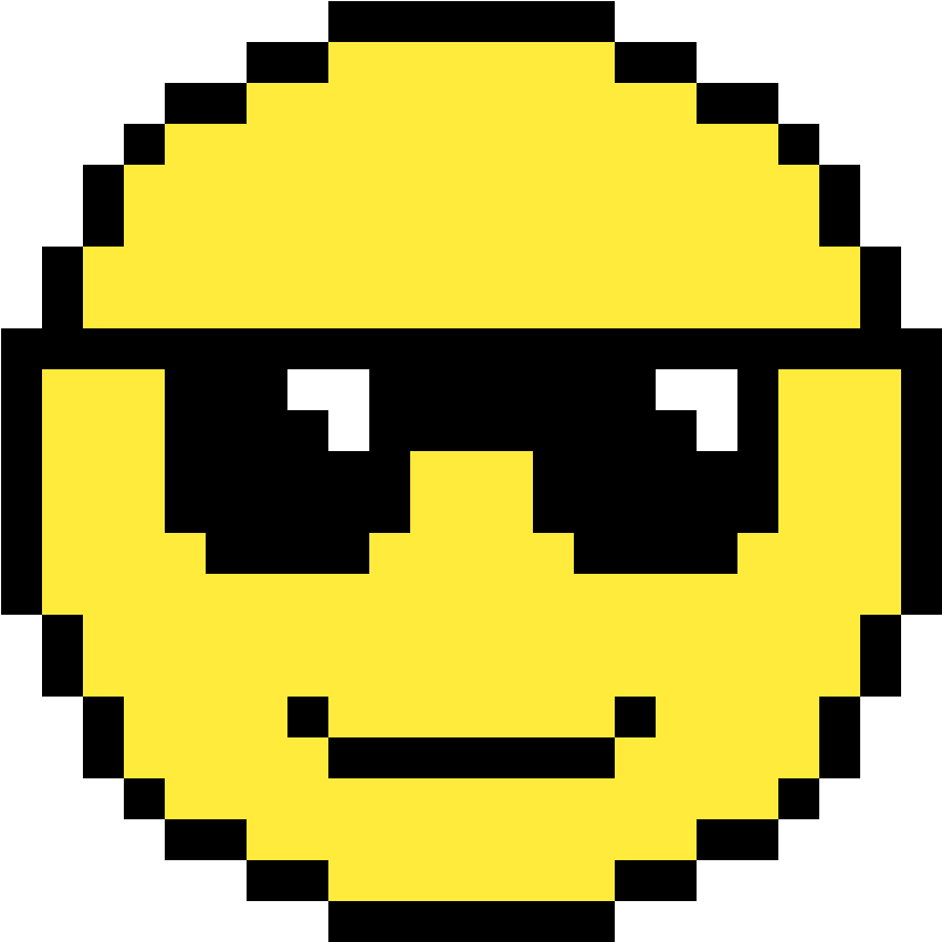 Cool Emoji - Euro Pixel (1184x1184), Png Download