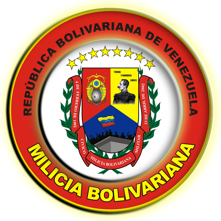 Seal Of The Venezuelan National Militia - Milicia Bolivariana (760x760), Png Download