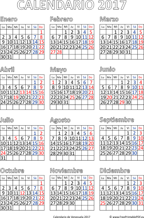 Calendario De Venezuela 2017 Gratis Descargar - Calendario 2018 Ecuador Con Feriados (500x755), Png Download