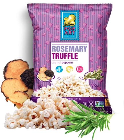 Rosemary - Pop Art Popcorn Rosemary Truffle (500x500), Png Download