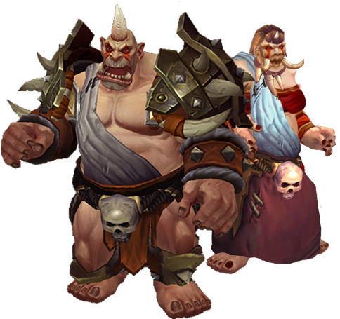 Ogre Illustration - Ogre Wow (489x525), Png Download