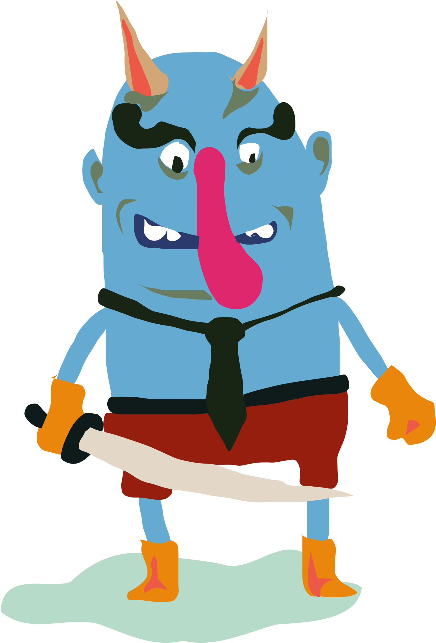 By Donna Shea - Ogre (1625x2400), Png Download