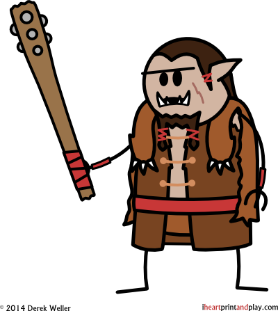 Ogre Savage- Brugg V - Portable Network Graphics (400x447), Png Download