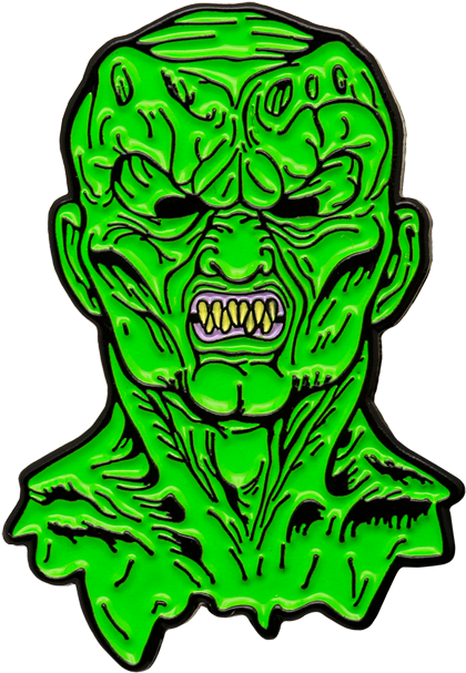 Goosebumps Clipart Scholastic - Haunted Mask Enamel Pin (436x639), Png Download