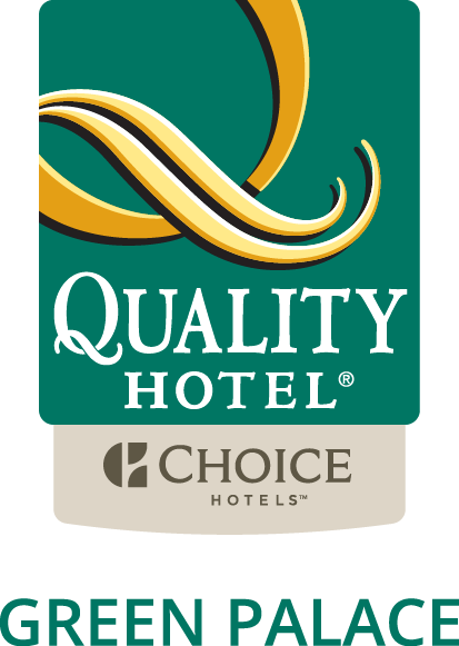 Logo Green Palace - Quality Hotel Logo (413x581), Png Download