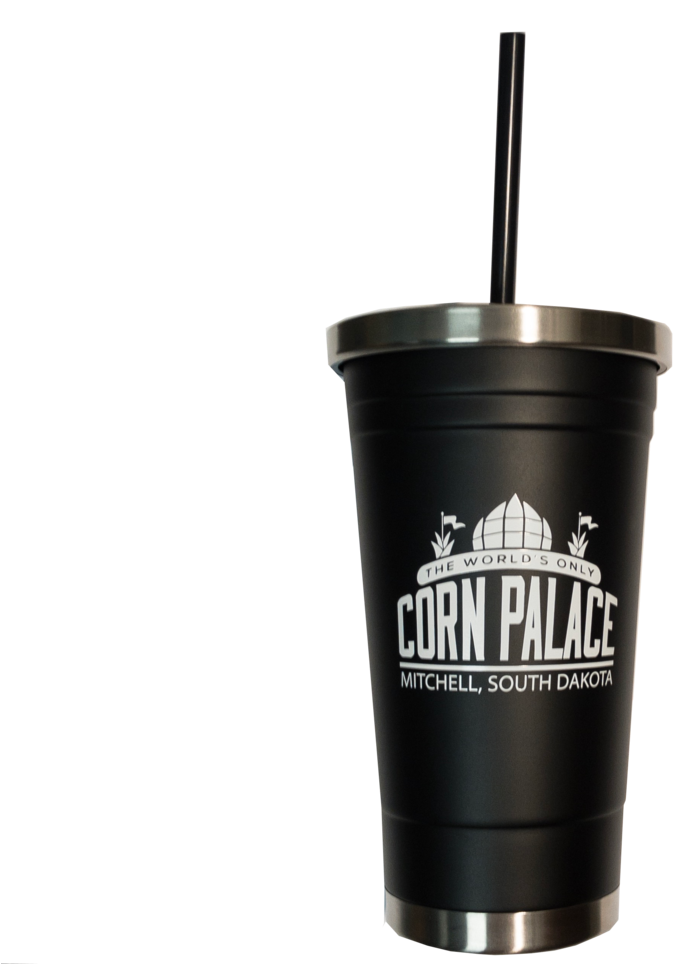 Official Corn Palace Logo Stainless Tumbler - Teacher (1024x963), Png Download