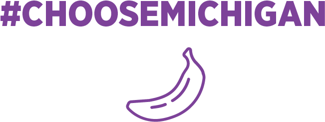 Choose Michigan Logo Purple - Michigan (750x750), Png Download