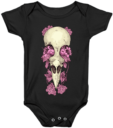 Bird Skull Baby Onesy - Baby Outdoor Onesies (484x484), Png Download