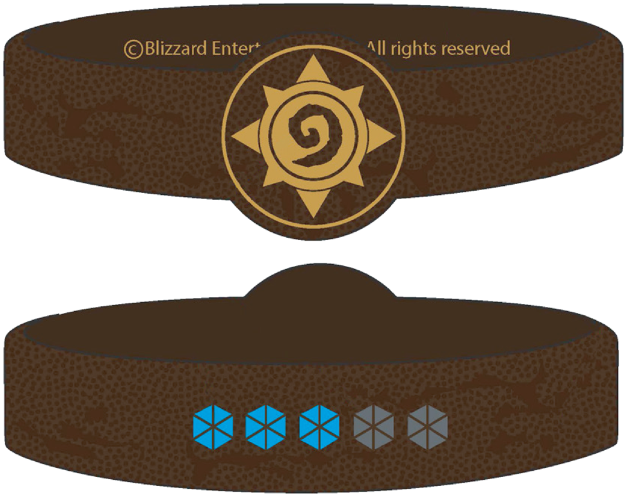 Hearthstone Logo Silicone Bracelet - Bracelet (1024x1024), Png Download