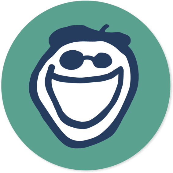 Jake 4" Circle Sticker - Life Is Good Head (570x570), Png Download