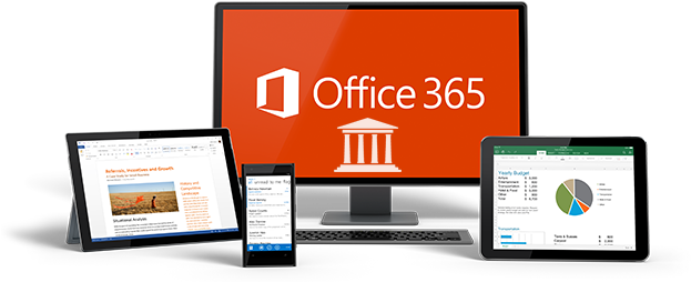 Office 365 Image - Office 365 All Devices (626x253), Png Download