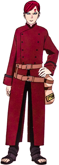 Gaara Movie - Gaara Boruto The Movie Png (259x699), Png Download