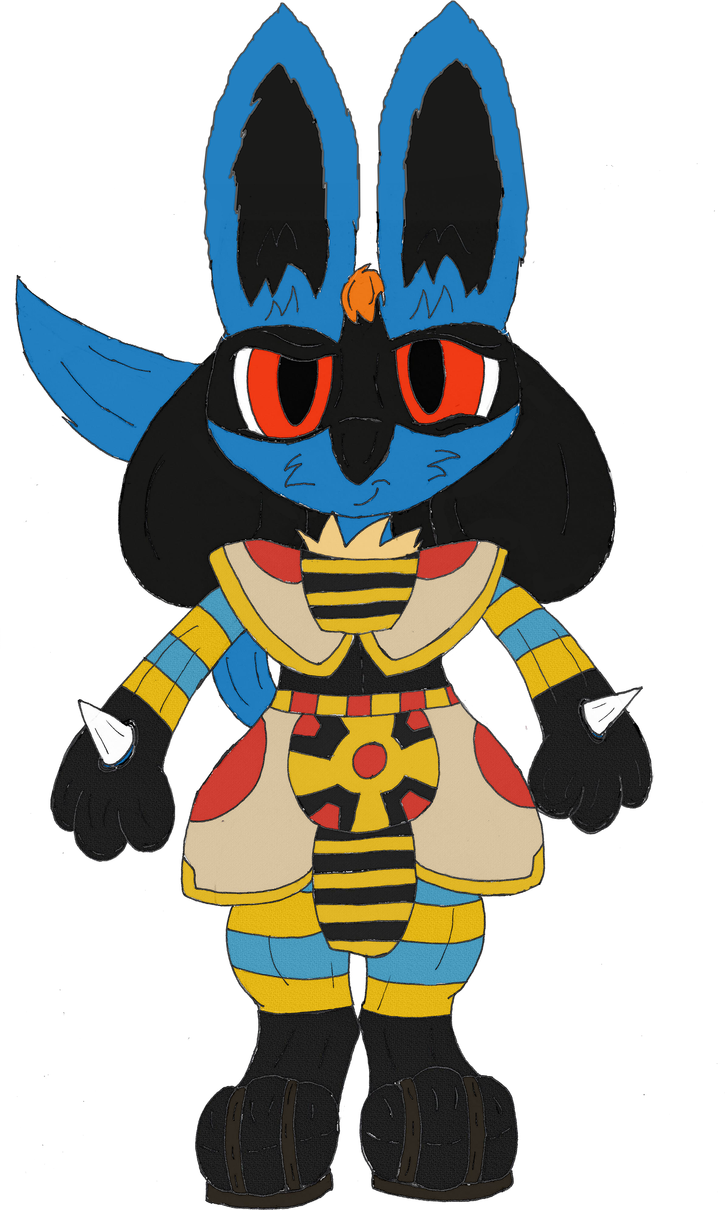 Ben's "anubis" Cosplay (2399x4059), Png Download