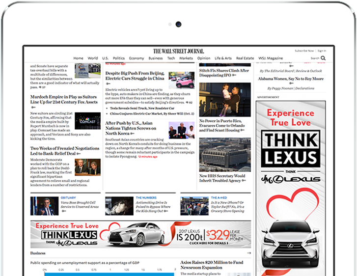 Lexus Banner Ads - Advertising (1920x650), Png Download