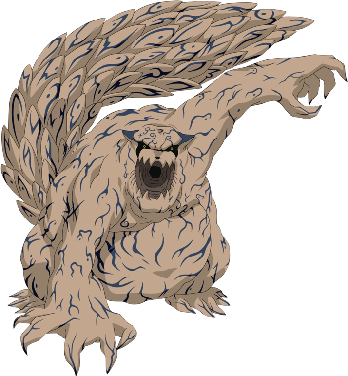 Liked Like Share - Naruto One Tailed Shukaku (985x811), Png Download