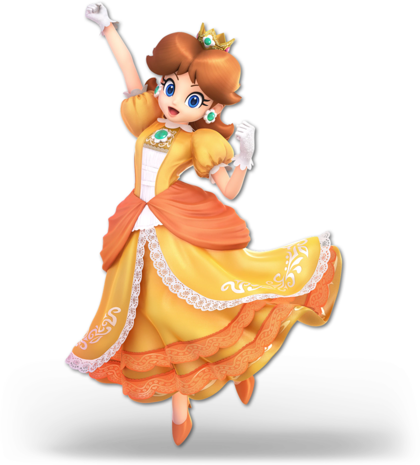 Photo - Daisy Super Smash Bros Ultimate (530x530), Png Download