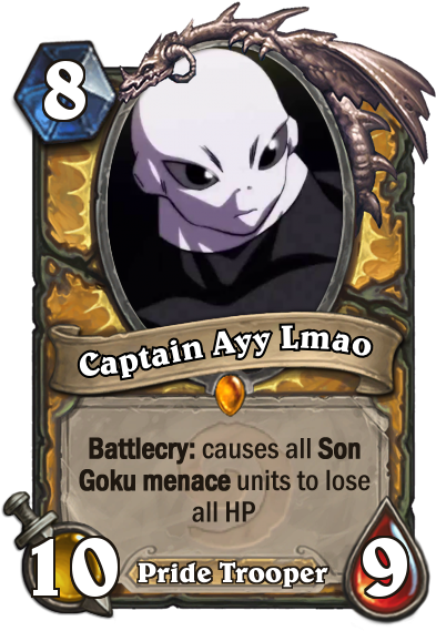 View Samegoogleiqdbsaucenao Captain Ayy Lmao Card , - Hearthstone Flame Leviathan (400x569), Png Download