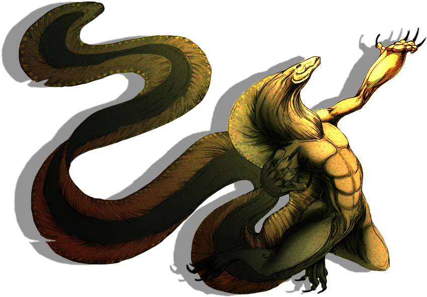 Eel Anthro Color By Zombiehun On Deviantart Clip Library - Anthro Eel (900x648), Png Download
