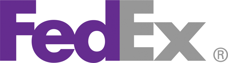 Fedex Logo - Fedex Logo Purple Gray (800x222), Png Download