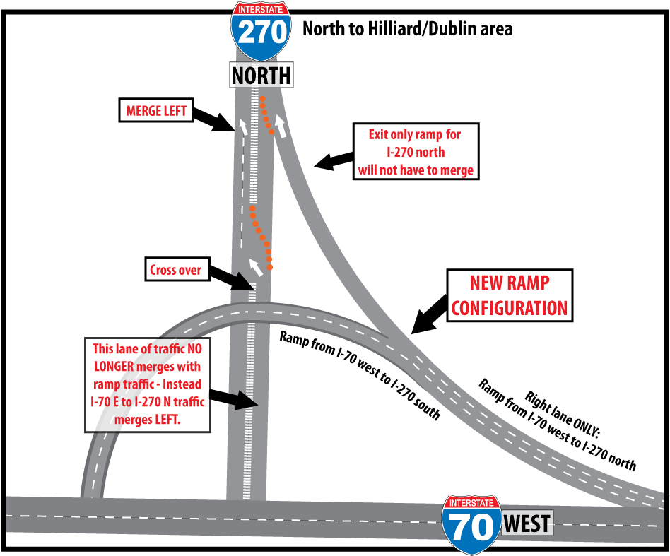 70w Ramp To 270n - Traffic (1165x789), Png Download
