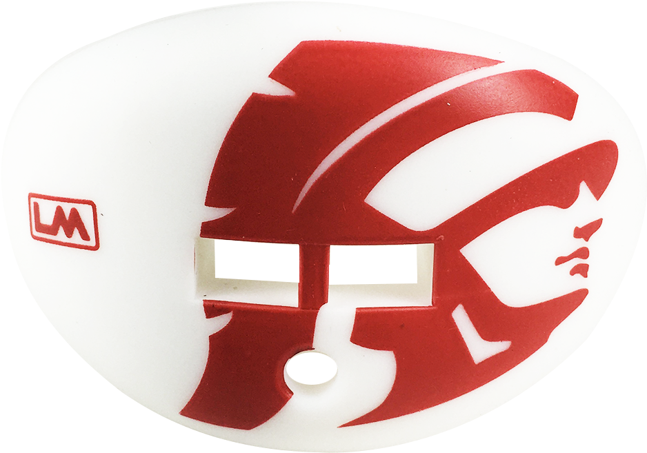 Usc Trojan Head White Cardinal - Usc-trojan Head White Cardinal Football Mouthguard (1080x1080), Png Download