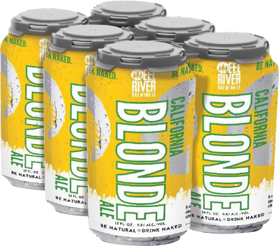 Eel River Brewing Organic Blonde Ale - Eel River Blonde Png (400x353), Png Download