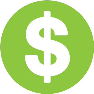 Profit - Green Dollar Sign Icon (360x360), Png Download