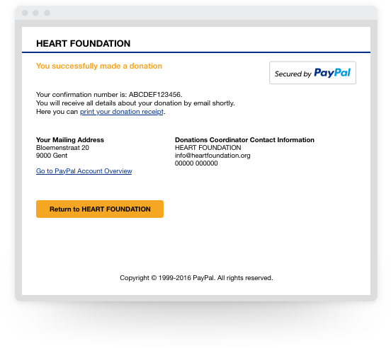 Steps-flow - Paypal Business Account Donate (552x492), Png Download