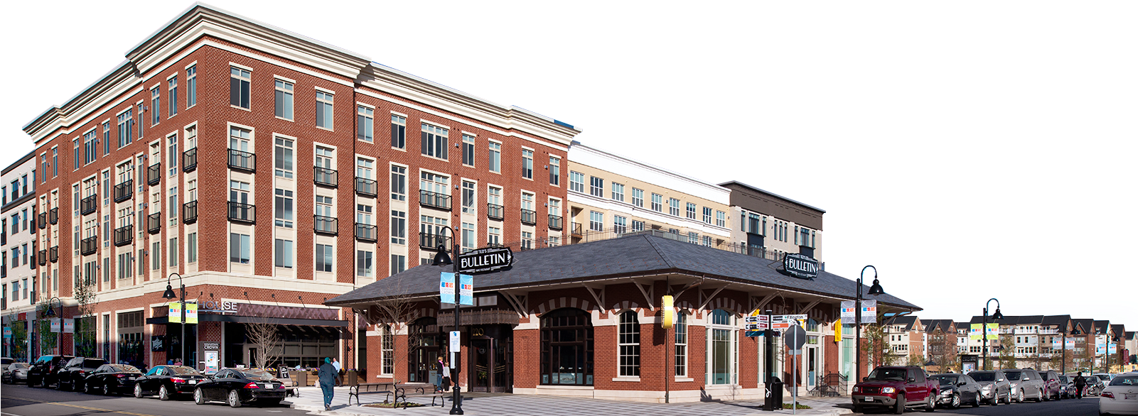 Dtc-neighborhood - Commercial Building (1600x767), Png Download