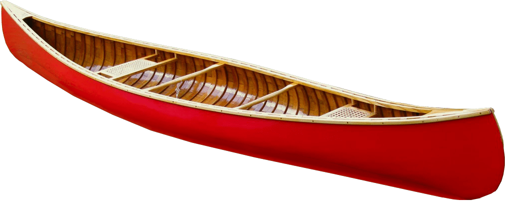 Red Canoe No Background Transparent Image - Canoe With No Background (1009x402), Png Download