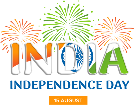 India Independence Day On The Background Of Fireworks - 15 August Background Png (640x640), Png Download