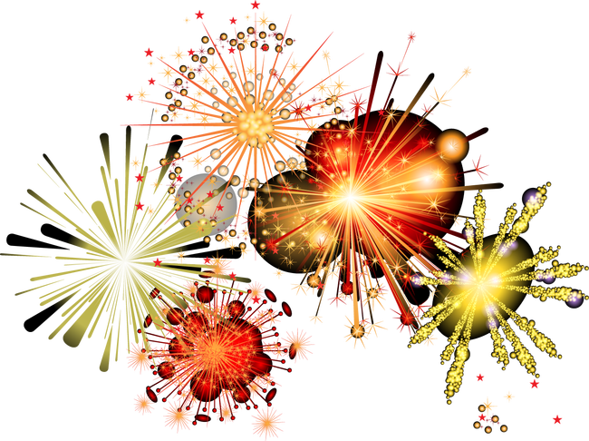 Chinese New Year Wallpaper - Fireworks (650x486), Png Download
