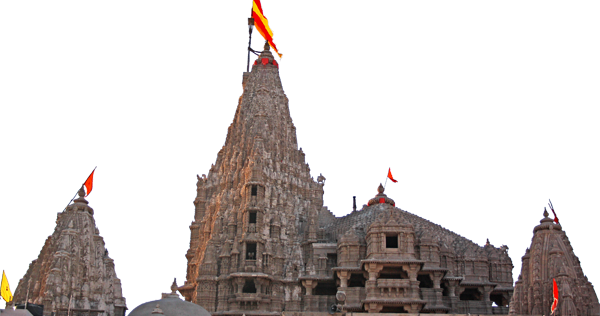 Dwarkadhish Temple (600x316), Png Download