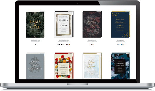 Computer With Invitations - Computer (575x309), Png Download