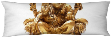 Golden Hindu God Ganesh Over A White Background Body - Ganesha (400x400), Png Download