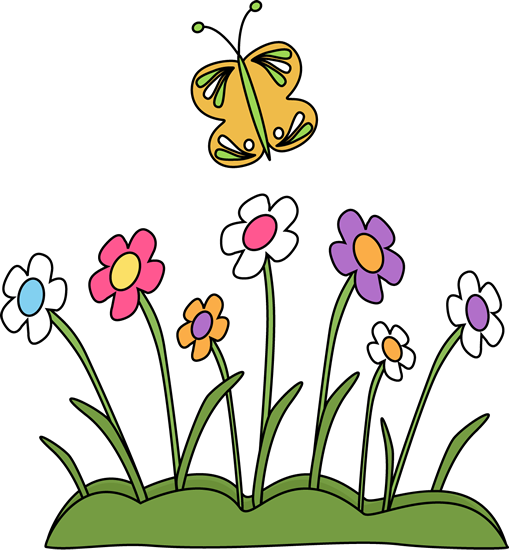 Butterfly Clip Art Images And Flowers - Clipart Of Spring Season (509x550), Png Download