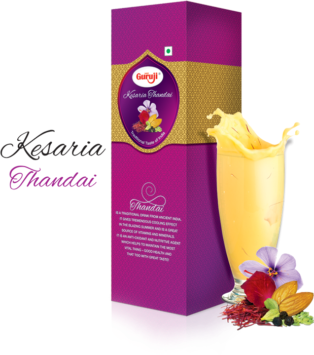 Guruji Kesaria Thandai, 750ml (685x775), Png Download