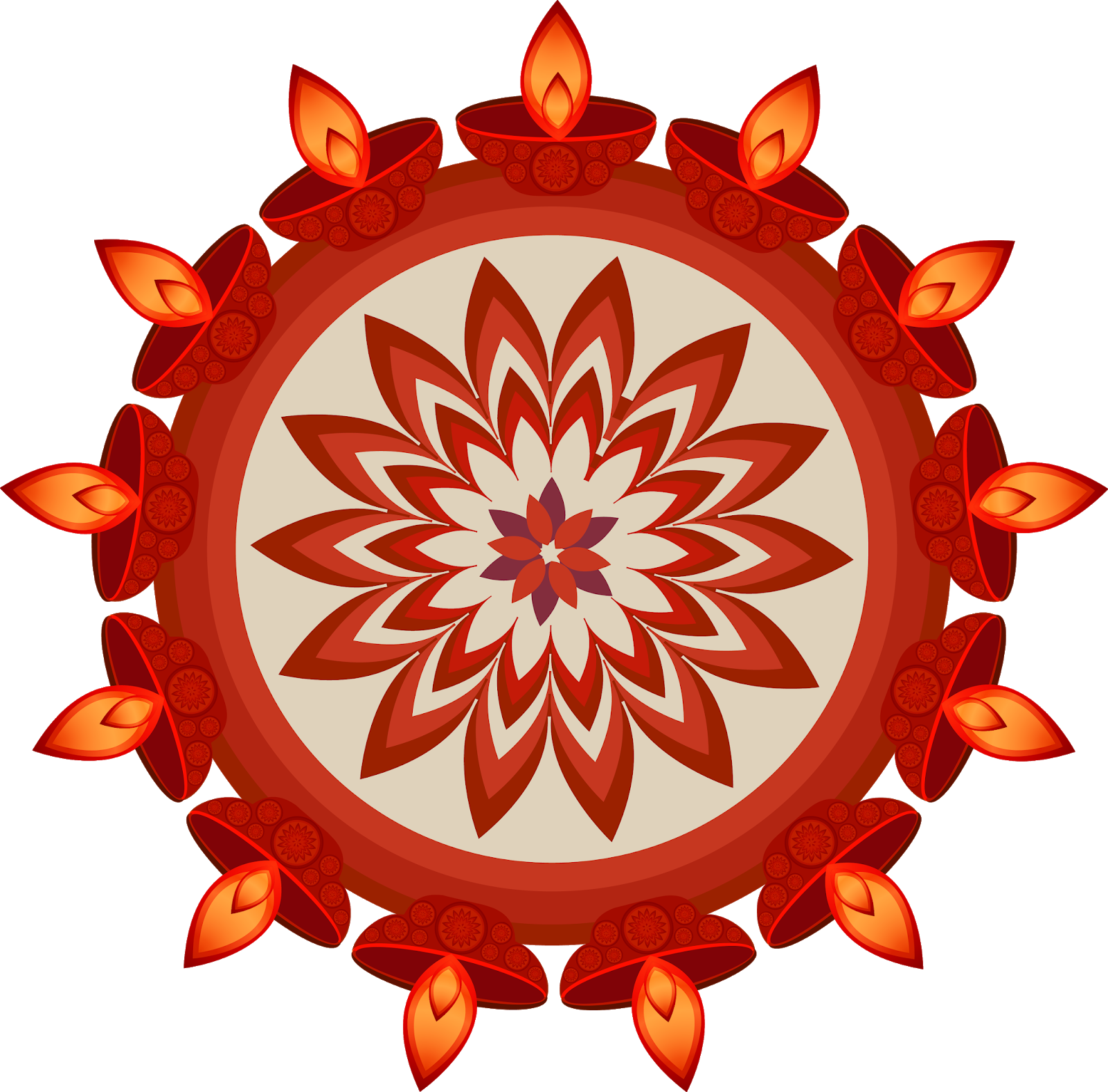 Diwali Oil Lamp (1600x1577), Png Download